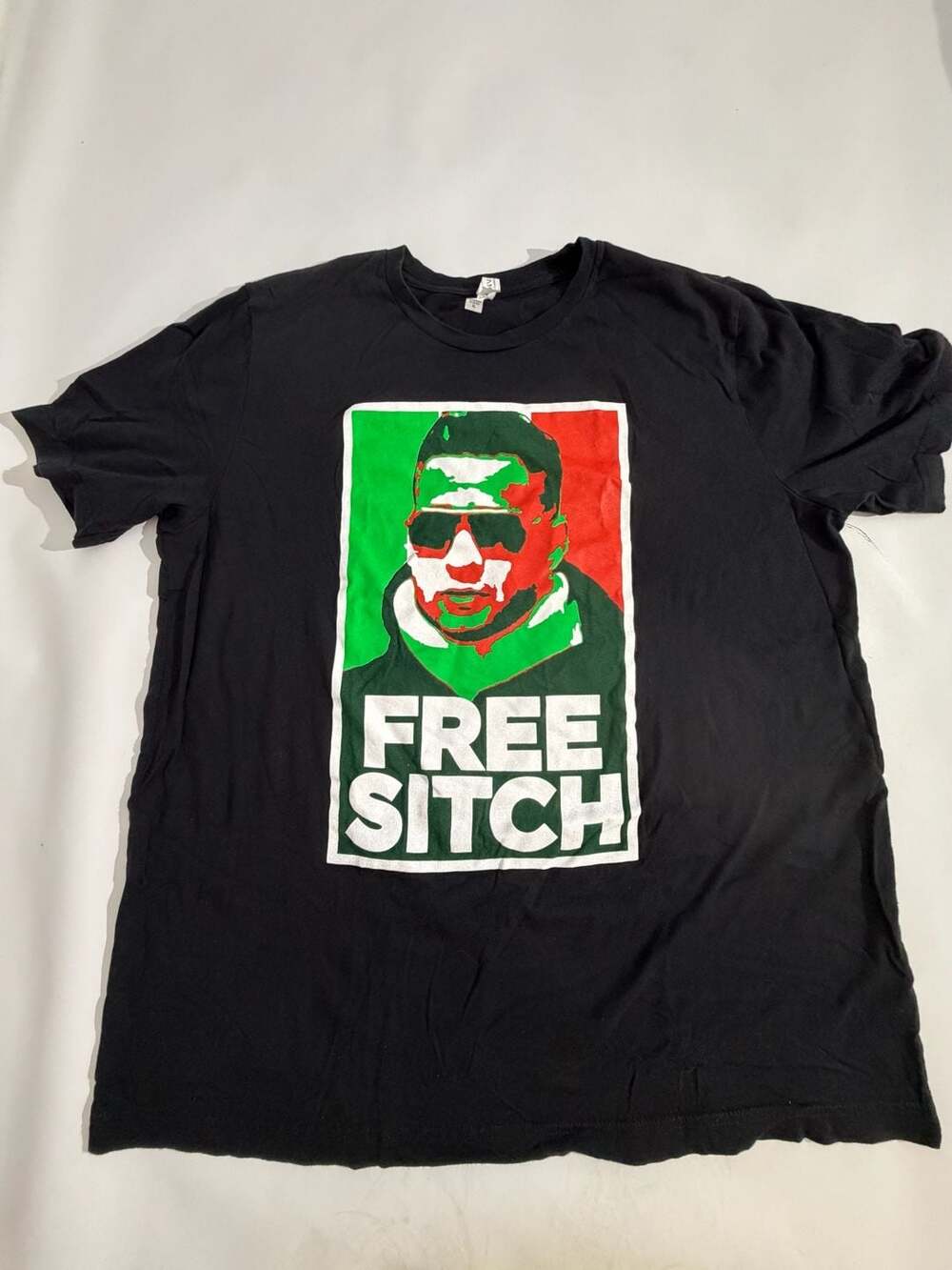 Free Sitch Graphic T-Shirt Black Bella Canvas Meme Pop Art Mens XL